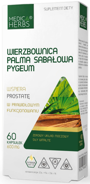 Medica Herbs WeidenröSchen Komplex Mit Saw Palmetto Pygeum FüR MäNner 60 Kapseln-image