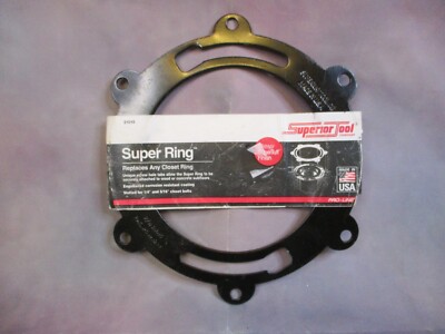 SUPERIOR TOOL 21015 Closet Flange Super Ring Metal NEW
