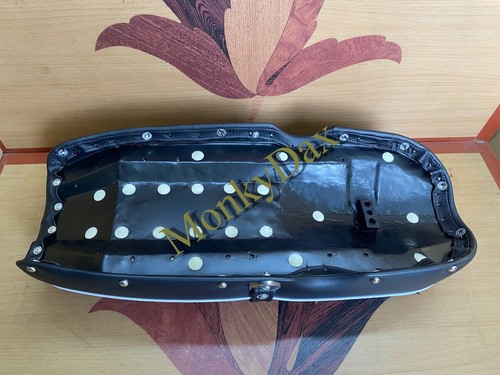 Honda CB450 1965-1968 asiento estilo labio. Sillín de doble asiento CB450 K0 negro Bomber. - Imagen 10 de 12