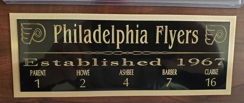 Philadelphia Flyer Greats Placca - Genitore, Clarke, Barbiere, Howe, Hextall... - Foto 2 di 2