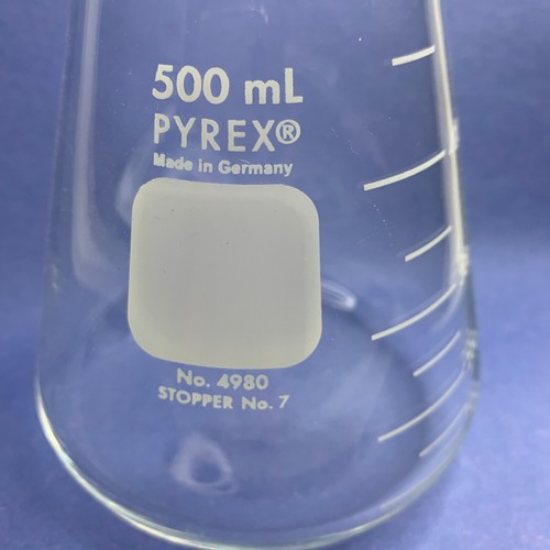 Corning 4980-500 PYREX® Erlenmeyer 500 ml Kolben, abgestuft @ 50 ml, schmale Öffnung - Bild 3 von 7