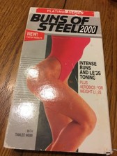 BUNS OF STEEL 2000 INTENSE BUNS & LEG TONING VHS TAPE