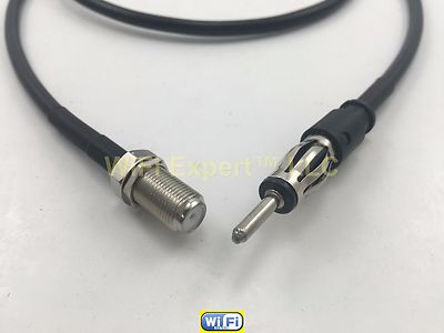 RG58 F TV MALE RADIO to F TV FEMALE Coaxial RF Pigtail Cable USA