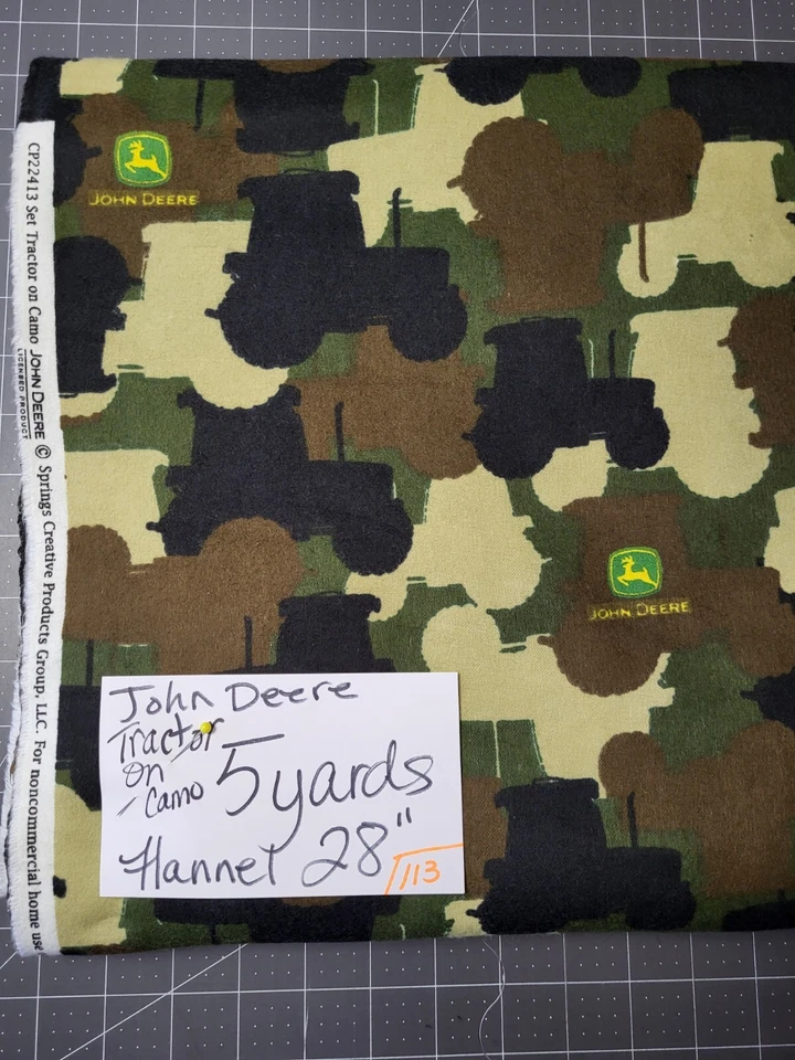 Tecido de flanela John Deere - VENDIDO por jarda OU 1/2 jarda - Imagem 4 de 4