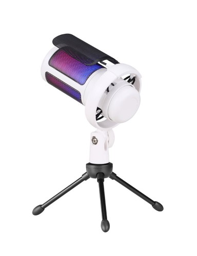 USB Kondensator Mikrofon Kit RGB-Licht ENC Gaming PC Mikrofone für Video studio - Afbeelding 15 van 25