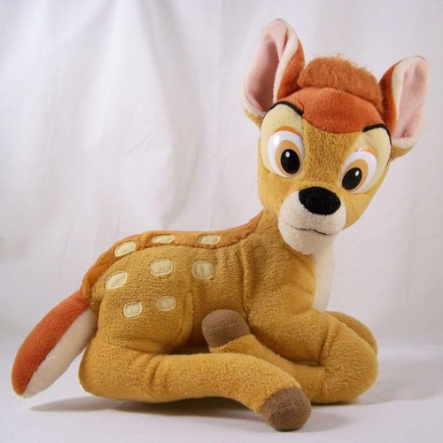 Disney Classic Bambi Plush Deer Applause 10" Tall Sitting Laying Medium Vtg Toy - Picture 2 of 5