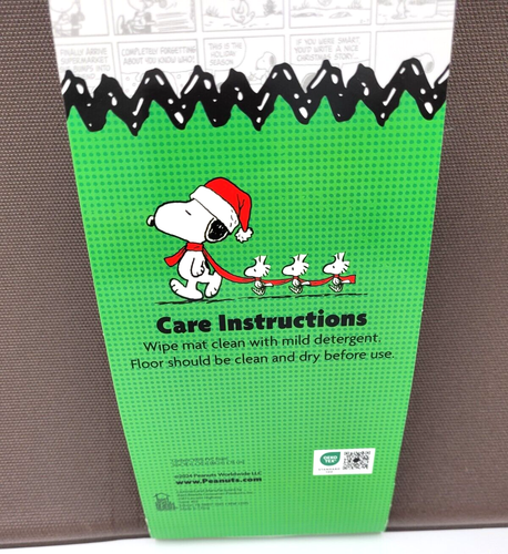 Peanuts Snoopy Christmas Tree Anti Fatigue Kitchen Mat 18" x 30" Red - Picture 4 of 4