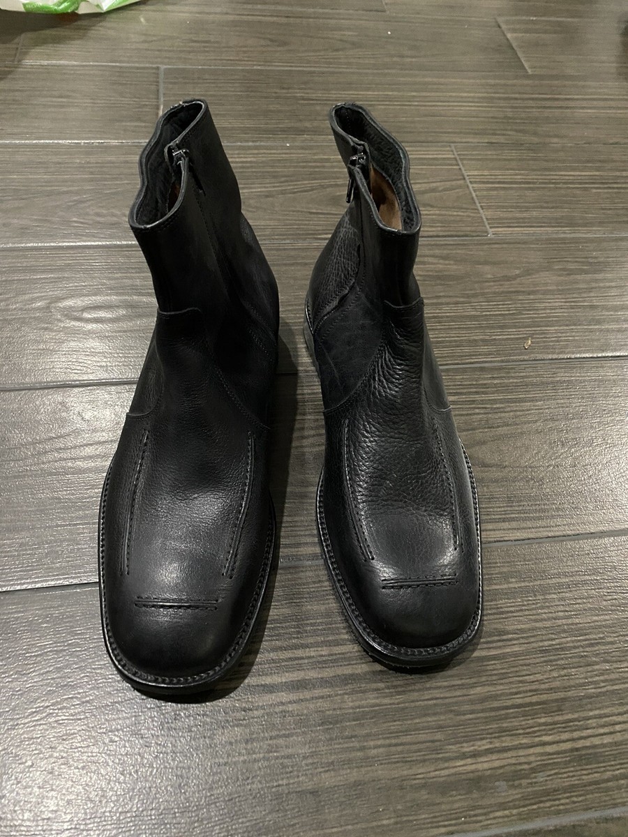 Roberto Botticelli Men\'s Sz 9 EU 43 Black Leather Italian LaceUp Boot Style 3559 Roberto Botticelli Leather Italian Sneakers New Black | eBay main image 4