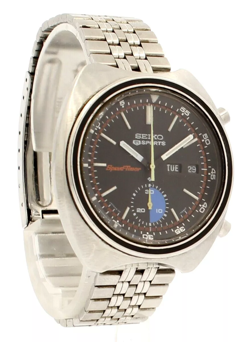 Seiko 5 sports SPEEDTIMER automatic chronograph watch Ref: 6139