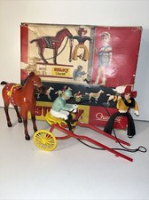 Sulky Racing Horse Toy Quercetti Made in Italy Vintage