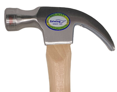 Estwing Smooth Face 16 Ounce Claw Hammer_Wood Handle_Made In USA_1016C