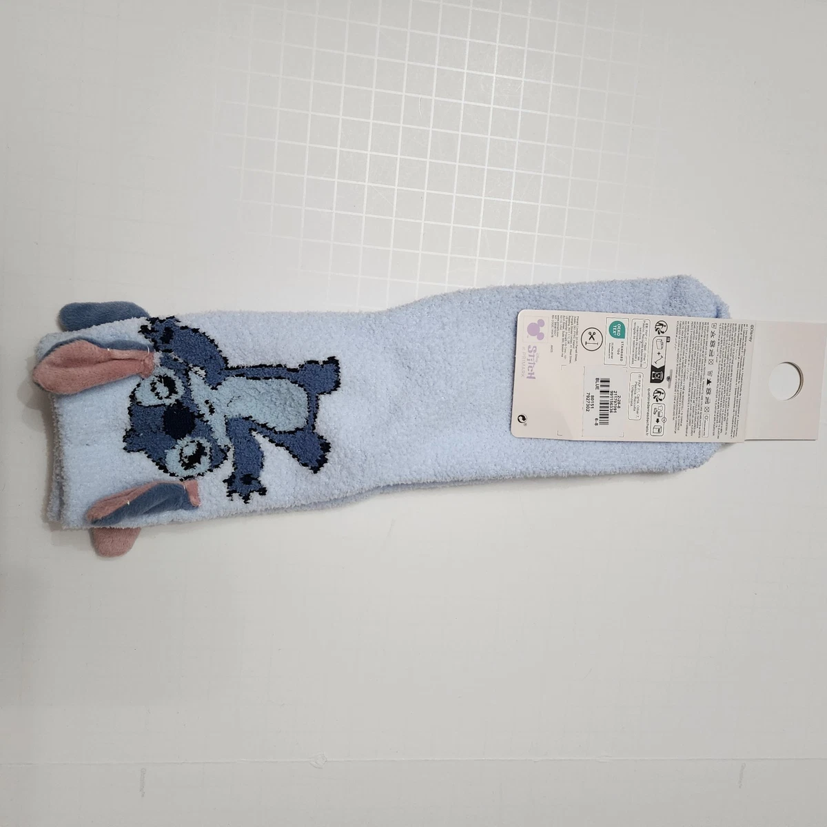 Calcetines Primark Stitch Azul Acogedores Orejas Alienígenas Suave Cálido Disney EE. UU. 6-10