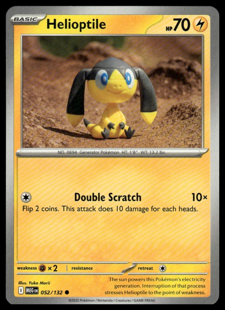 Helioptile ME01: Mega Evolution 052/132 Normal NM