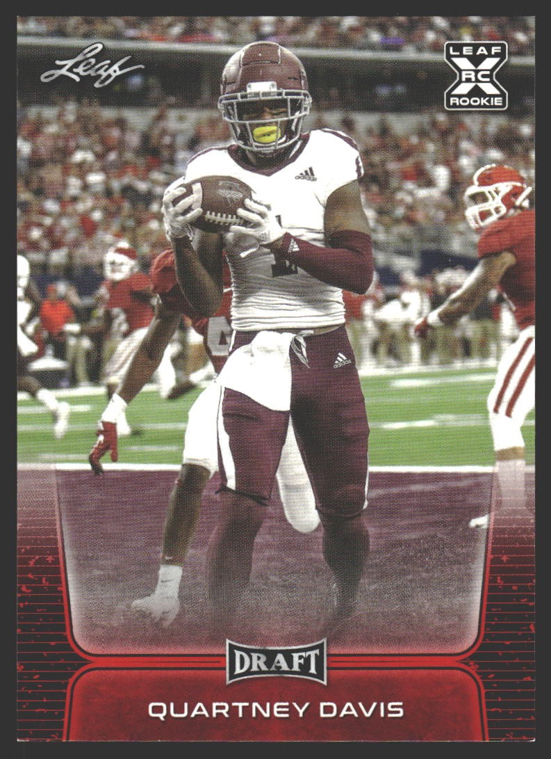 Quartney Davis #52 2020 Leaf Draft Red Texas A&M Aggies