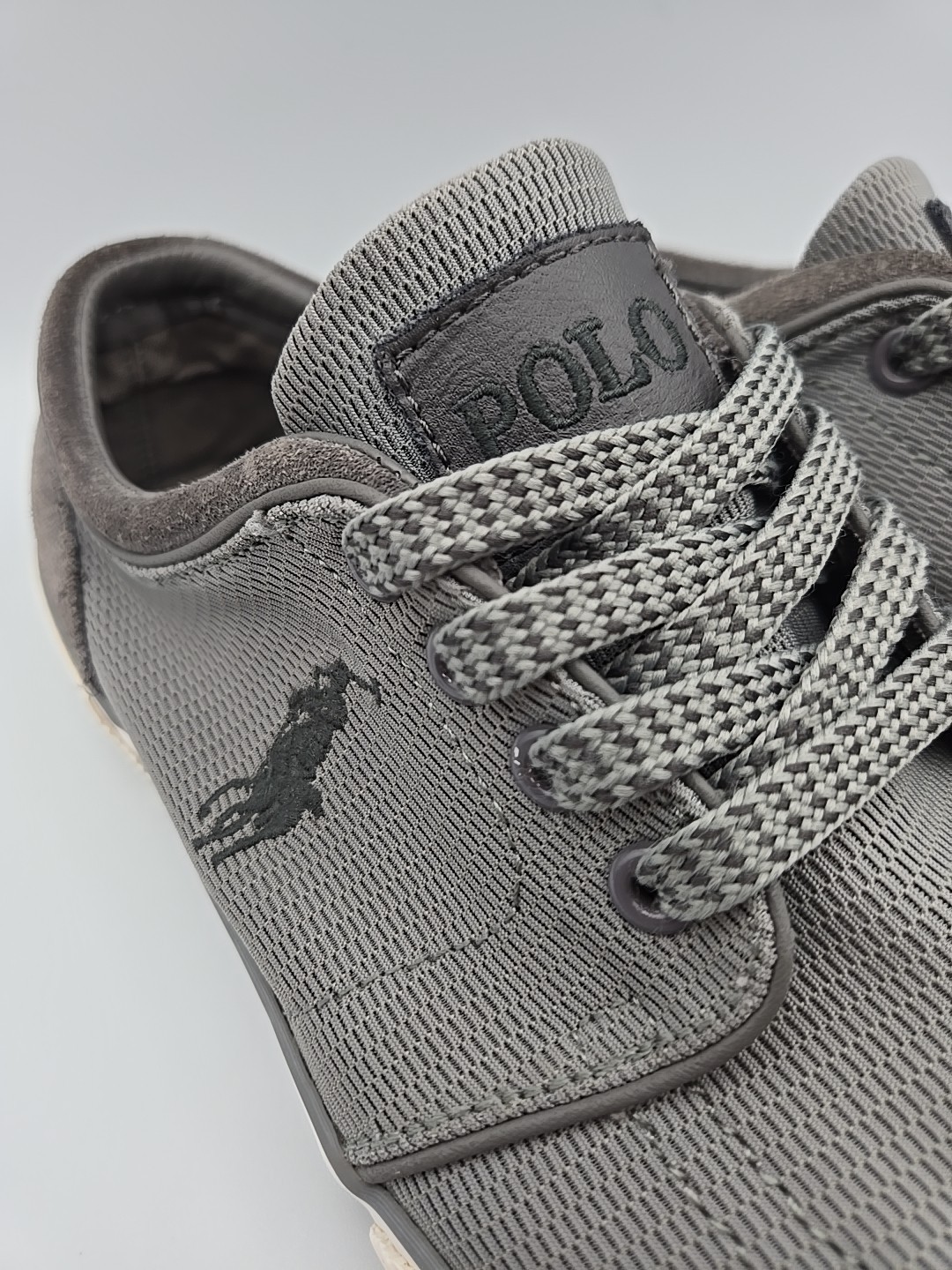 PONY POLO RALPH LAUREN Faxon scarpe basse stringate tessuto rete sport scamosciate uomo 9 5D