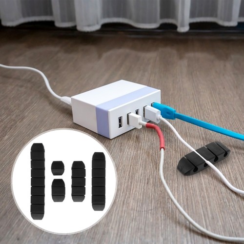 5 Pcs Fixateur de Câble de Données Bureau Cordon Gestion Solution Gestion Bureau - Photo 20/32