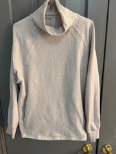 Varley Women's Adkisson Oatmeal Color Cowl Neck Sweatshirt Sz M