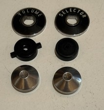 1955 Chevy Belair Radio Front Rear Knobs Bezels Used Original 55 Nice 210