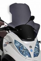 Piaggio 125 300 500 MP3 -11/18 Windschutzscheibe Ermax Hoch Schwarz Klar 0153P13