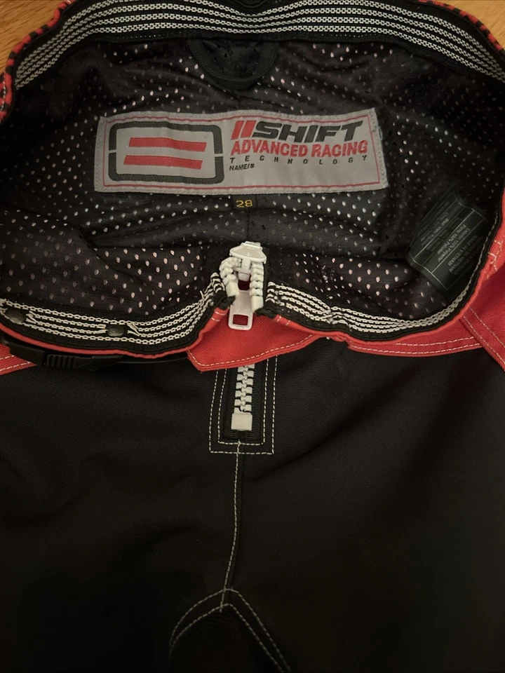 Pantalones Shift Racing Talla 28 Negro Rojo Foto 2 de 4