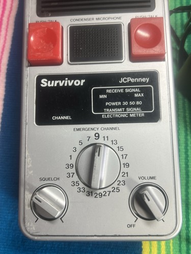 Rare Vintage JC Penney 981-1498 40 Channel Emergency CB Radio NOT TESTED!!! - Afbeelding 3 van 7