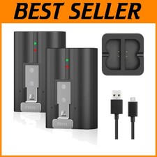 2-Pack 6040mAh Ring-Doorbell Battery  Charger Station