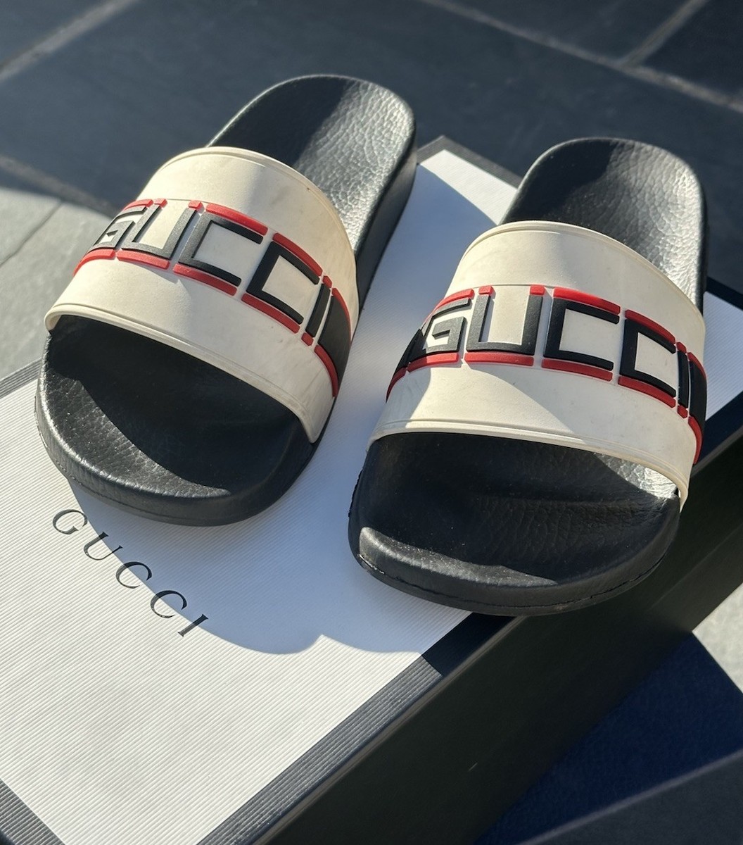 Designer Slides Gucci Sliders Mens Selfridges Gucci Flip Flops