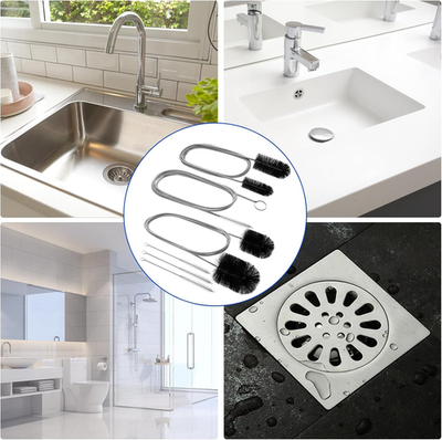 #ad #ad 6Pcs Flexible Drain Brush 78 Inch Pipe Cleaning Brush 63 Inch drain cleaner b... $18.77