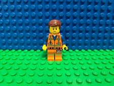 LEGO Movie Emmet Minifigure Lopsided Closed Mouth Smile tlm087 CMF Lot Rare HTF 