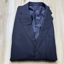 Ermenegildo Zegna High Performance Pinstripe Wool Sports Coat Italy Blue 40L