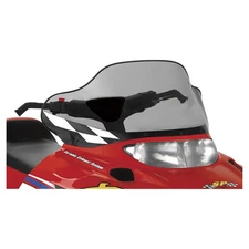 Powermadd Cobra Windshield-13.25in.-Tint/Black Base/White Checks for 2002-2005