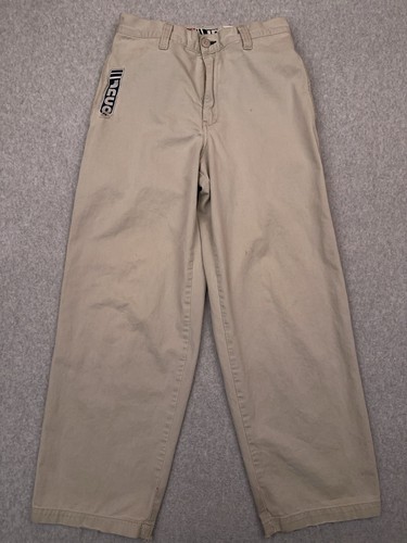 Pantalones holgados vintage JNCO para hombre 30x30 ropa de calle patinador desgastados hechos en EE. UU.