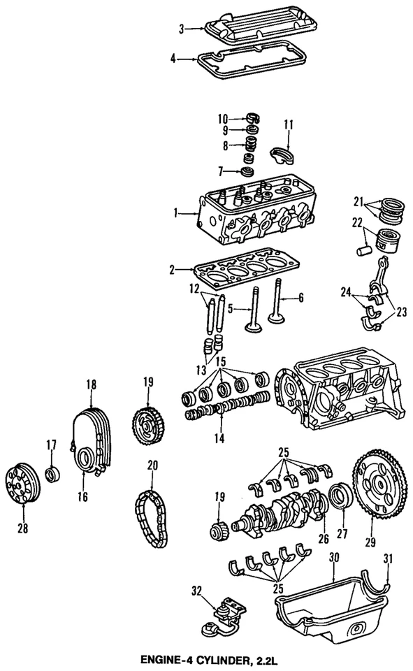 1983-2003 GENUINE GM TIMING CHAIN, NEW OEM PART, PART NUMBER 24577247 - Image 4 of 4