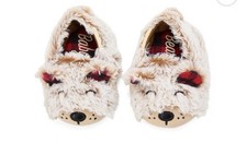 Dearfoams Cozy Comfort Bear Slippers Baby Bear/3/4 Baby  M 