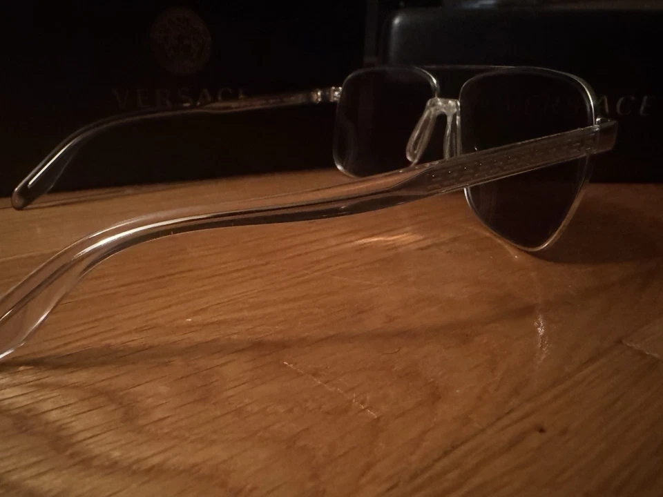 Gafas de sol para hombre VERSACE VE2174 plateadas grises lt espejo plateadas polarizadas 59 mm Foto 3 de 4