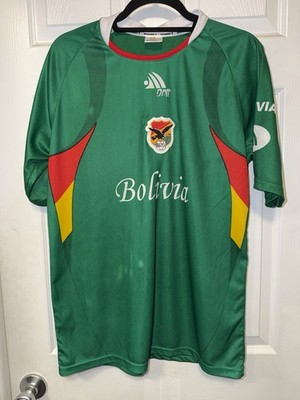 Bolivia National Soccer Jersey by Donatt Green Red Yellow White