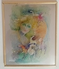 Camillo Fait litografia su lastra Argento "Vita". Firmata e numerata