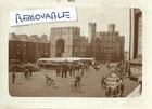 Vintage Photo People Bicycles Buses Caernarfon Castle Castle Square Wales 1920's