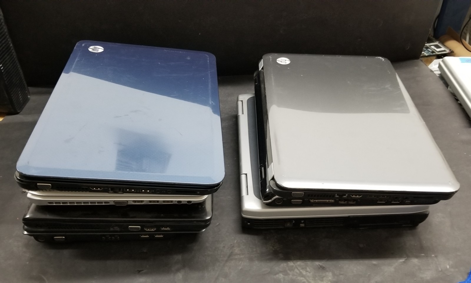 (LOT OF 8) Mixed Laptops for Parts AS IS HP, Sony, Acer, Compaq