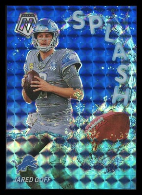 Jared Goff 2024 Panini Mosaic Splash Detroit Lions Blue 73/99 #SS-JGF