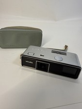 Vintage Minolta-16 Model P Subminiature Film Camera Rokkor 35mm f2.5 w Case