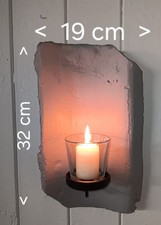 Wandteelichthalter Wandkerzenhalter Dachziegel historisch schüttelpann gereinigt