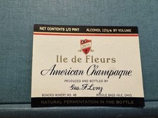 Geo F Lonz CLOSED Winery AMERICAN CHAMPAGNE M...