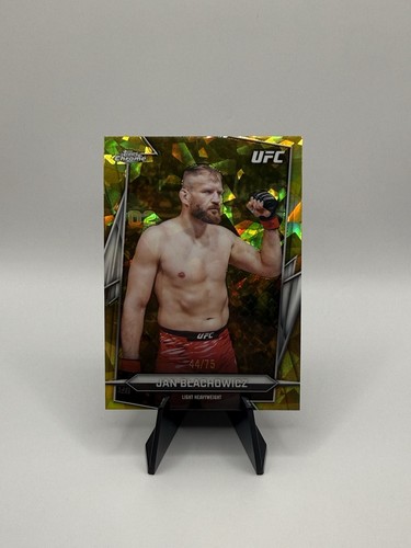 2026 Topps Chrome UFC Sapphire Edition Jan Blachowicz Yellow 44/75