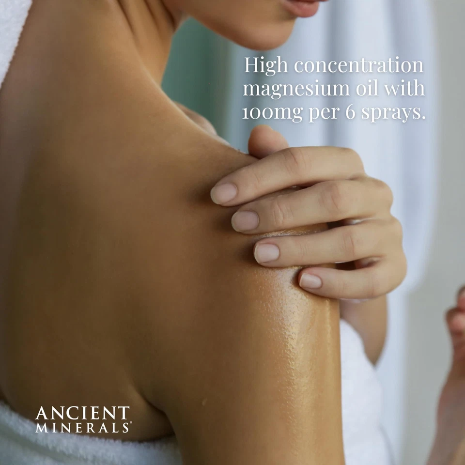 Ancient Minerals Magnesium Oil Spray Bottle of Pure Genuine Zechstein 4oz  - Image 2 of 4