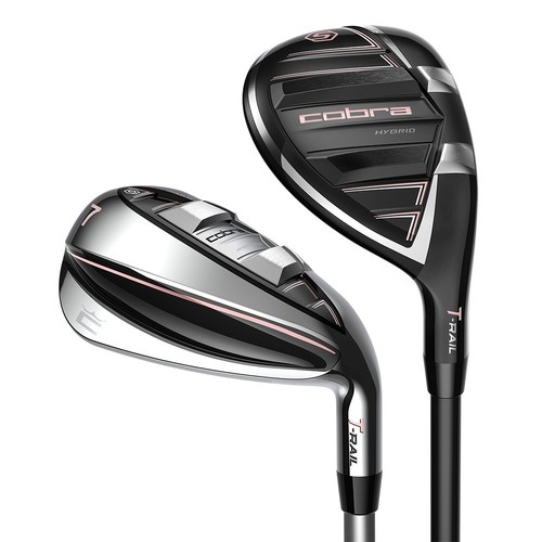 NEW Lady Cobra Golf 2023 T-Rail Combo Iron-Hybrid 5-PW+SW Irons Graphite