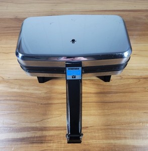 Vitantonio French Sandwich Chef Model 650 Vintage Stainless Steel Chrome Tested