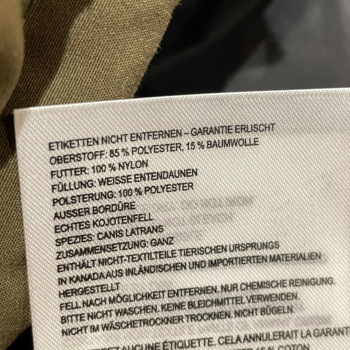 Canada Goose Men's khaki down jacket thumbnail 6