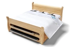 Arianna Huffington Phone Bed Charging Station Oak | Bedside Recharge Dock