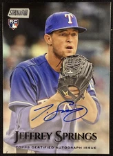 2019 Stadium Club #SCA-JSP Jeffrey Springs Autographs Rookie Auto